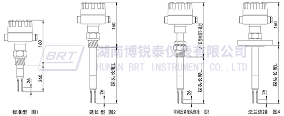 音叉物位控制器外形尺寸 音叉物位控制器外形尺寸